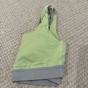 Lululemon Athletica Green and Gray Sports Bra for Active Comfort
